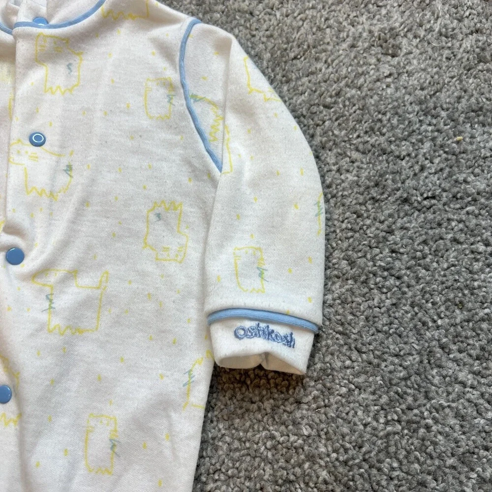 OshKosh B'gosh Baby Sleeper Footed Pajamas Dog Print 6-9 Months Pajama One Piece